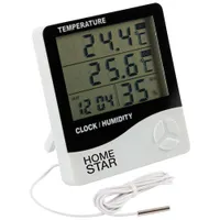 Термометр-гигрометр цифровой Homestar HS-0109 с выносным датчиком