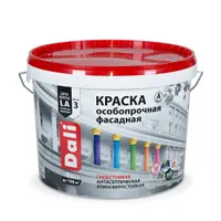 Краска фасадная особопрочная DALI база А, 9 л
